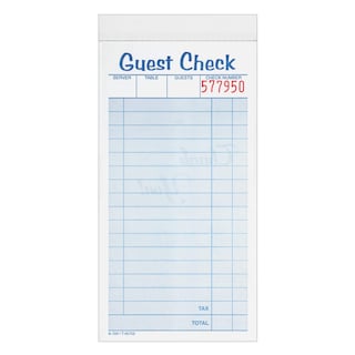 Foto 1 | Guest Check Pads Adams 2 Partes Sin Carbono 50 Juegos Paquete De 10 - Venta Internacional.