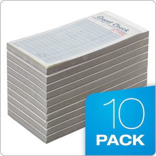 Foto 7 | Guest Check Pads Adams 2 Partes Sin Carbono 50 Juegos Paquete De 10 - Venta Internacional.