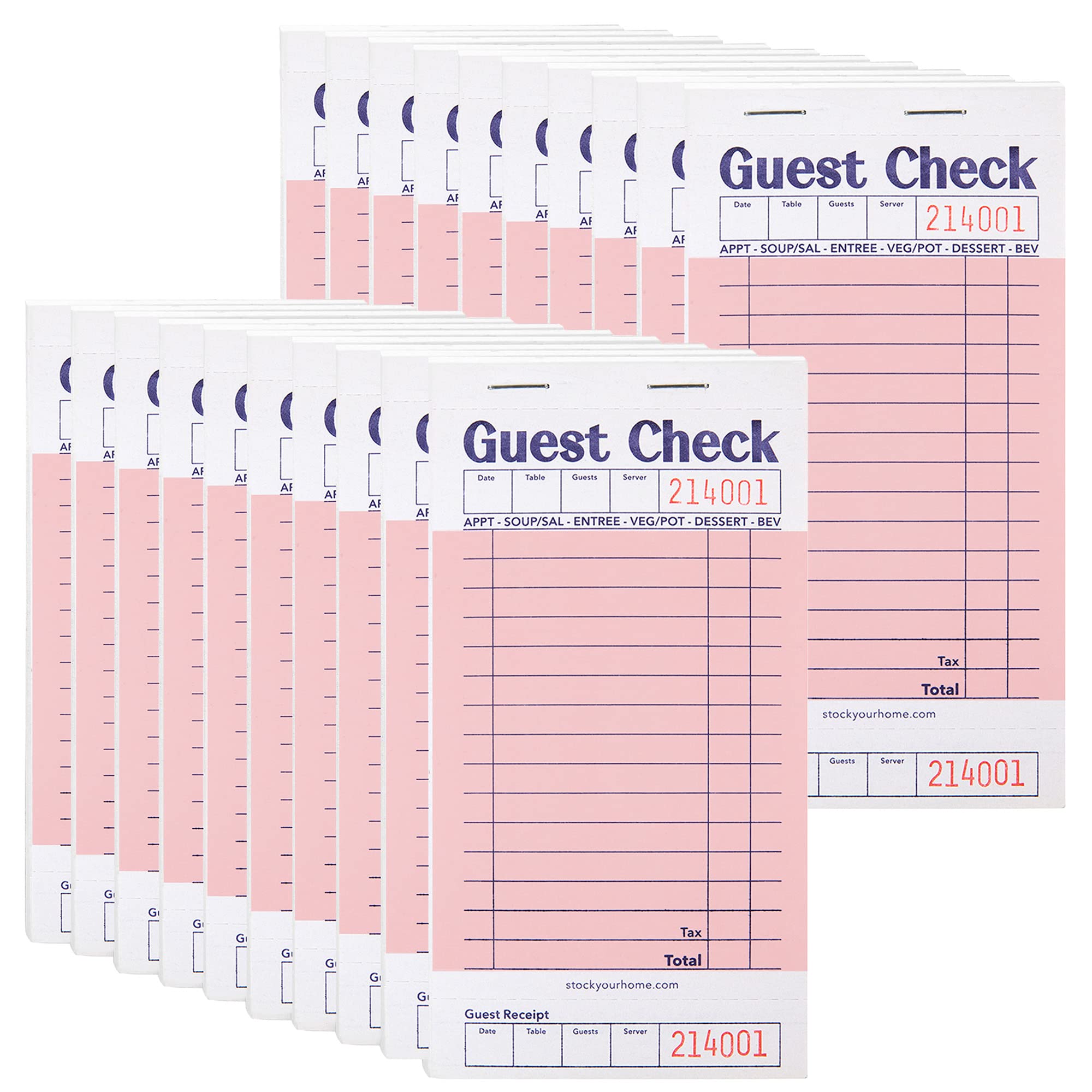 Foto 2 pulgar | Cuadernos De Cheques Para Invitados Stock Your Home  Color Rosa (paquete De 20) - Venta Internacional.