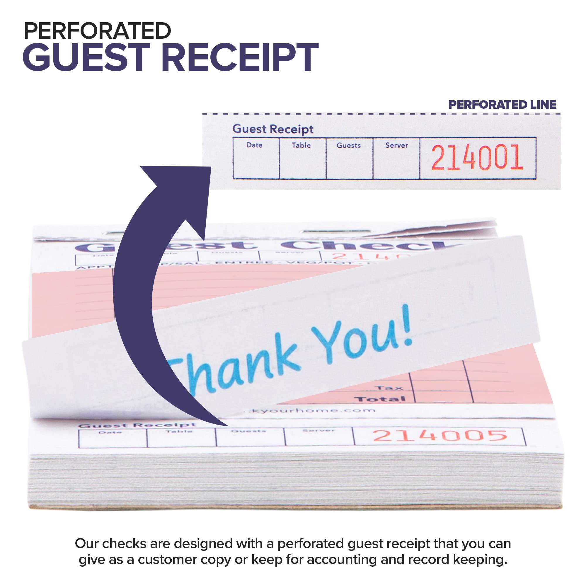 Foto 4 | Cuadernos De Cheques Para Invitados Stock Your Home  Color Rosa (paquete De 20) - Venta Internacional.