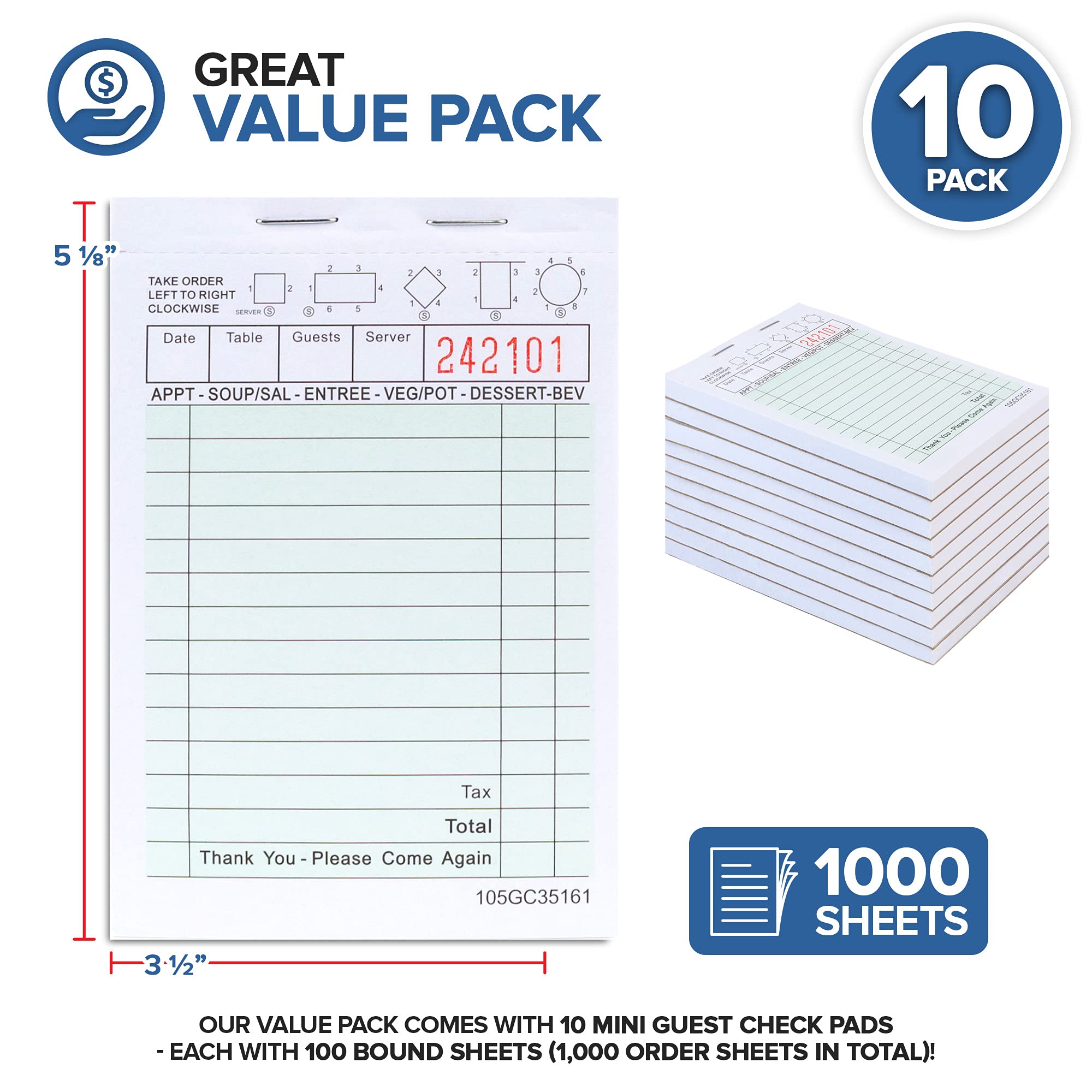 Foto 2 | Paquete De 10 Minicuadernos De Papel Verde Stock Your Home - Venta Internacional.