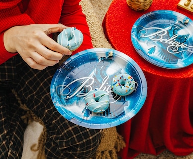 Foto 5 | Juego De Platos De Papel Silver Buffalo Polar Express Train De 9 Pulgadas - Venta Internacional.