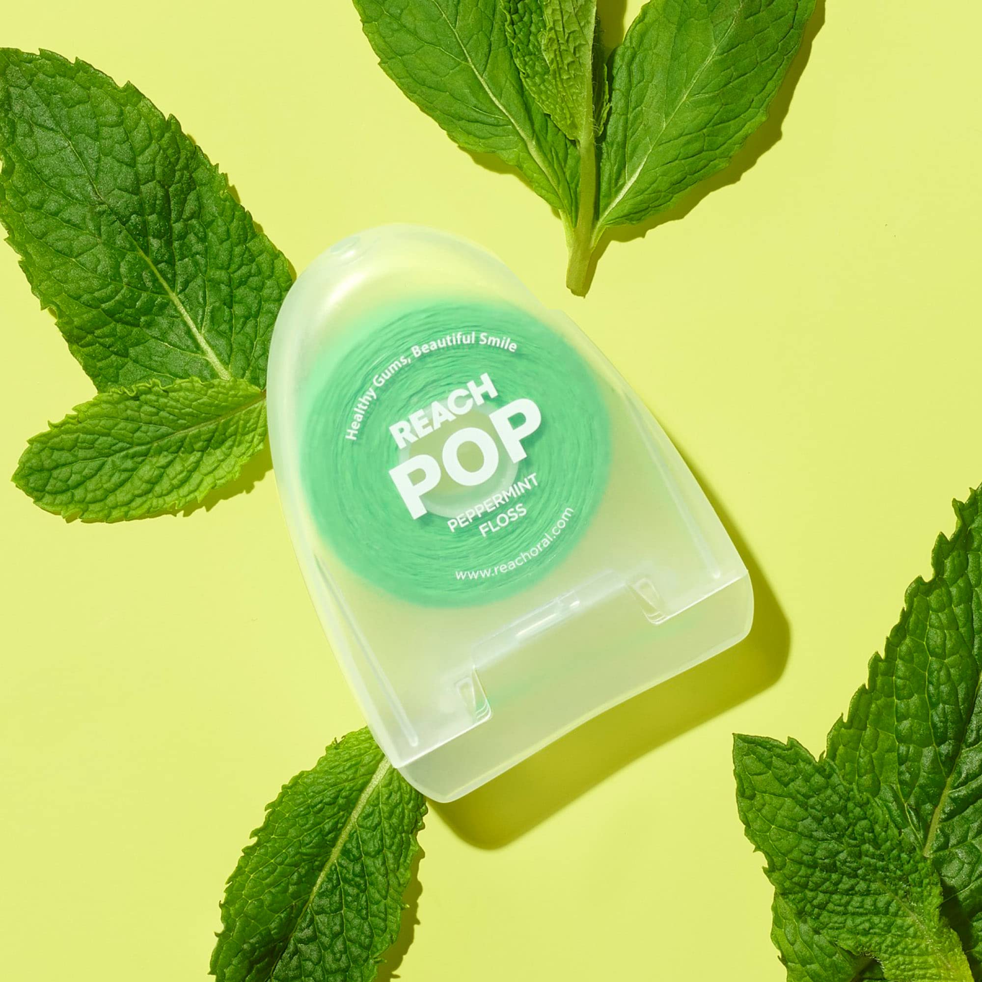 Foto 6 pulgar | Cera Vegana Dental Floss Reach Pop Peppermint  50 M  Paquete De 3 - Venta Internacional.