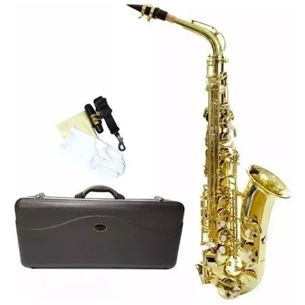 Saxofón Silvertone Alto Eb Laqueado