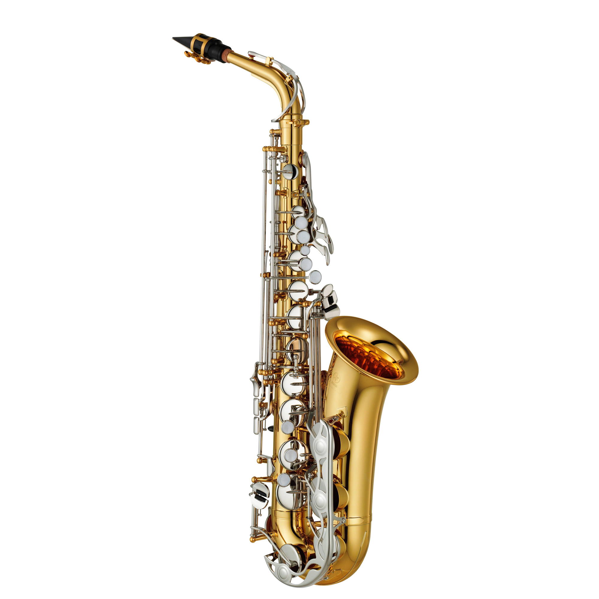 Saxofón Yamaha Alto Yas26 Llaves Niqueladas con Estuche