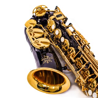 Foto 2 | Saxofón Kingdom Brass SX-4 color Negro Alto Sib Gloss Brillante Alta Calidad