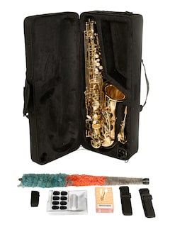 Foto 7 | Saxofon Alto Eb Aureal Aas1 Laqueado , Estuche Y Accesorios