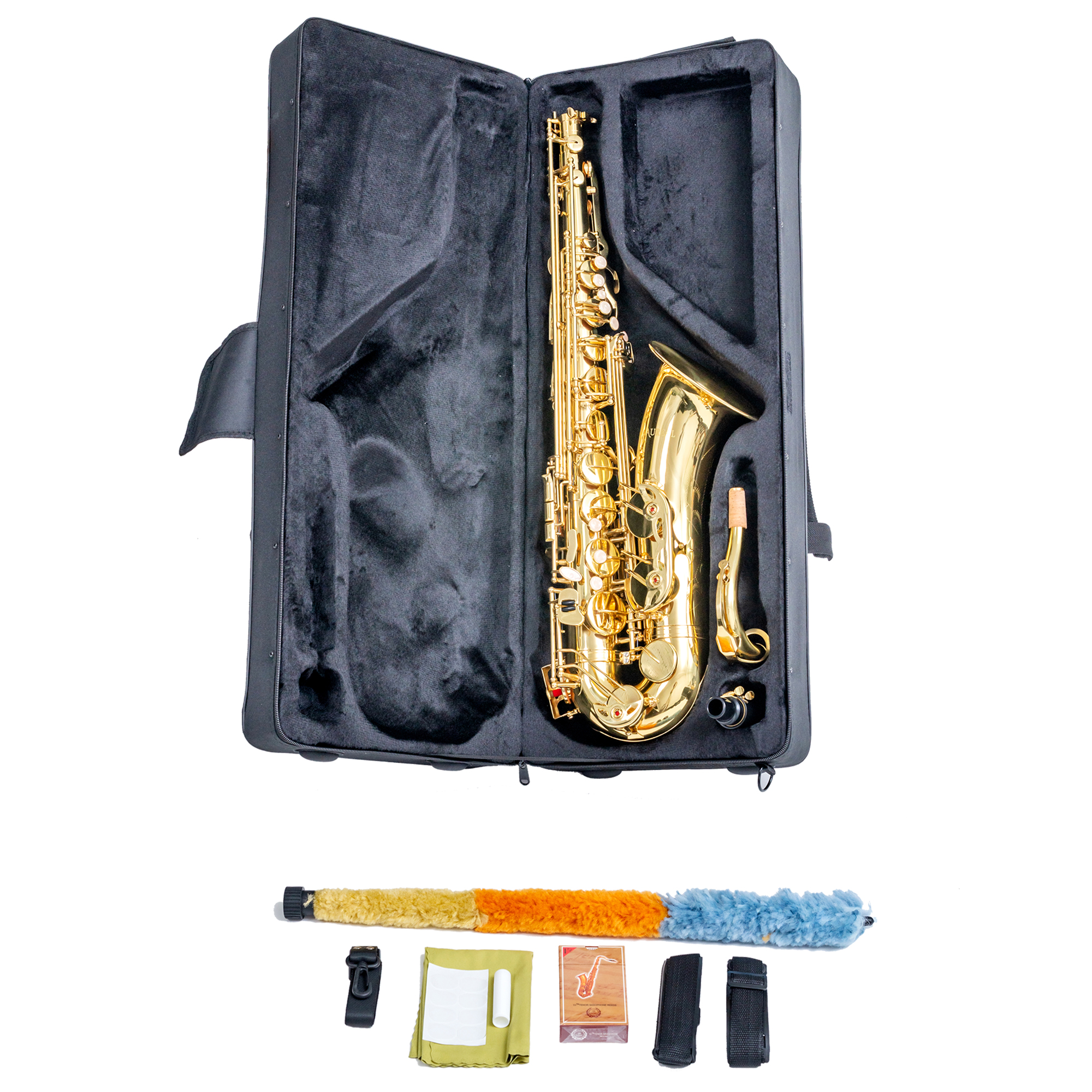 Foto 7 pulgar | Saxofón Tenor Laqueado Aureal Estuche Y Accesorios