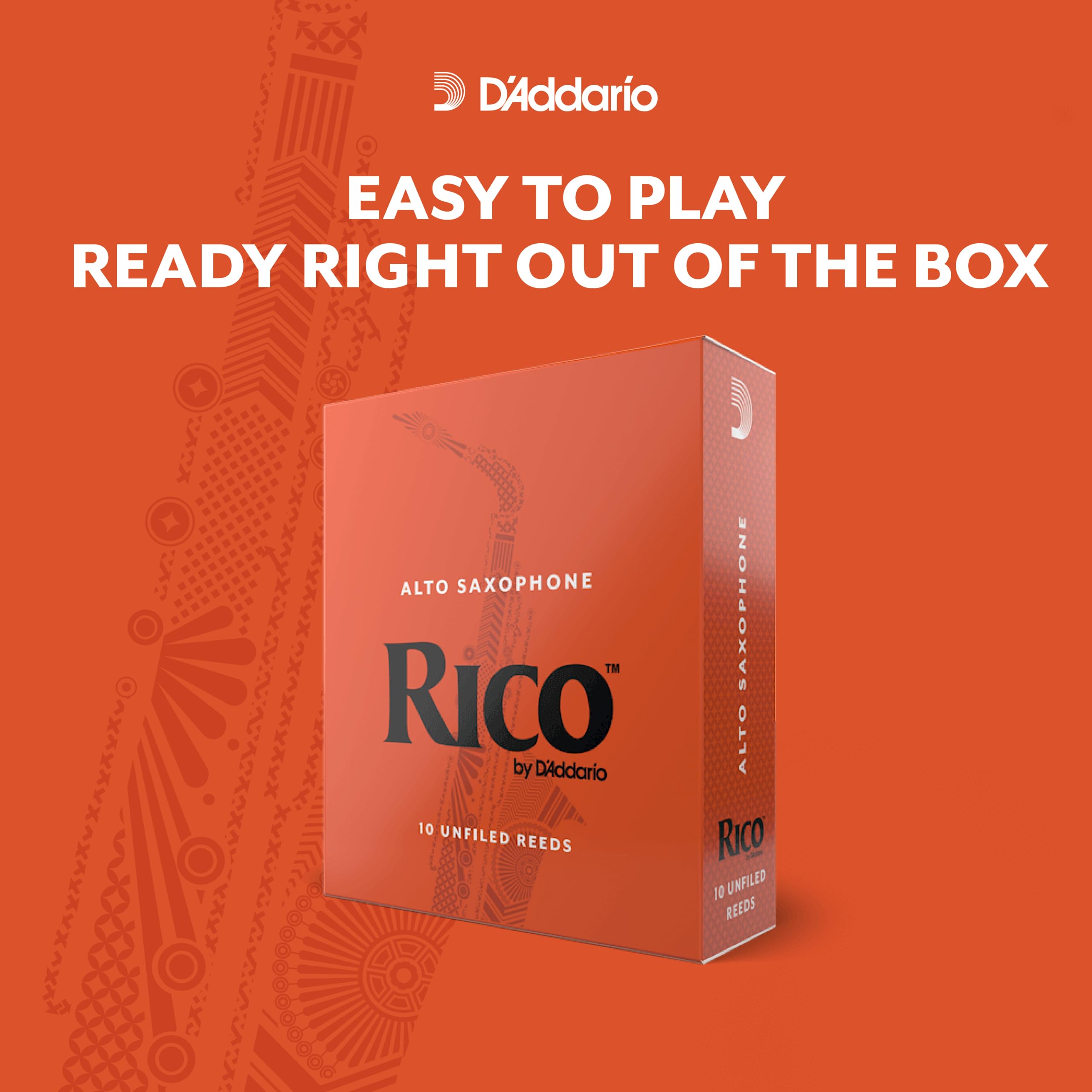 Foto 5 pulgar | Cañas De Saxofón D'addario Rico Para Saxofón Alto, Paquete De 10 - Venta Internacional.