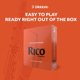 Foto 4 | Cañas De Saxofón D'addario Rico Para Saxofón Alto, Paquete De 10 - Venta Internacional.