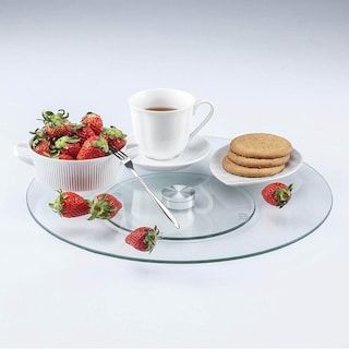Foto 4 | Base Giratoria Lazy Susan De Cristal Templado 90 Cm | Lz004