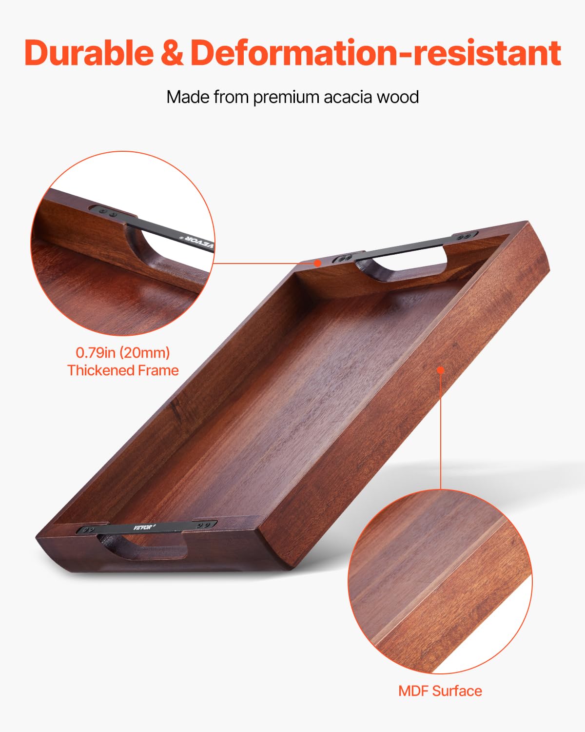 Foto 3 pulgar | Bandeja de Madera Vevor - Venta Internacional