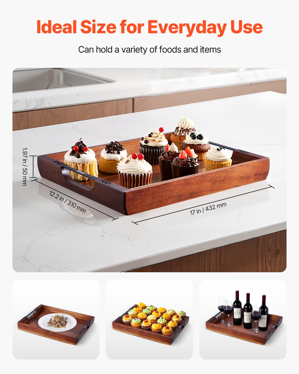 Foto 4 pulgar | Bandeja de Madera Vevor - Venta Internacional