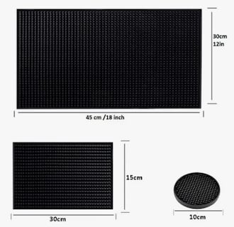 Foto 2 | 7pz Xtellar Tapete Para Bar Grande 45 X 30cm Barra Con Posavasos 4pz