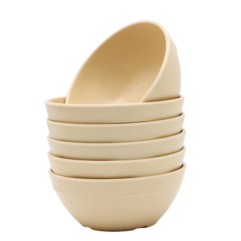 Foto 4 pulgar | 12 Tazones De Melamina Beige 600 Ml 14.5 Cm