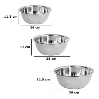 Foto 5 | Juego De 6 Tazones Bowl De Acero Inoxidable Para Mezclar Plata