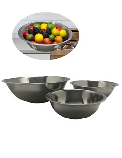 Foto 3 | Juego De Tazones Para Mezclar Acero Inoxidable Royal Haus Plateado