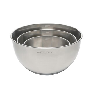 Foto 7 | Cuencos Para Mezclar Kitchenaid De Acero Inoxidable, Juego De 3 - Venta Internacional.