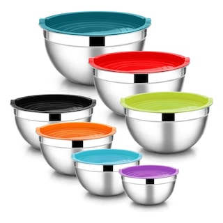 Foto 2 | Kit Tazones 7pcs Ensalada Acero Inoxidable Con Tapas Eo Safe Imports Esi-20732 Multicolor