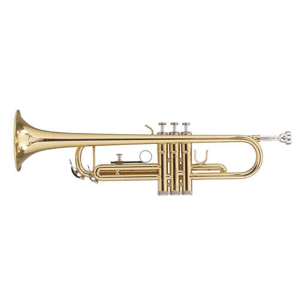 Foto 3 pulgar | Trompeta Si Bemol Vosi Antigua Tr2560lq-ah Color Dorado Con Case