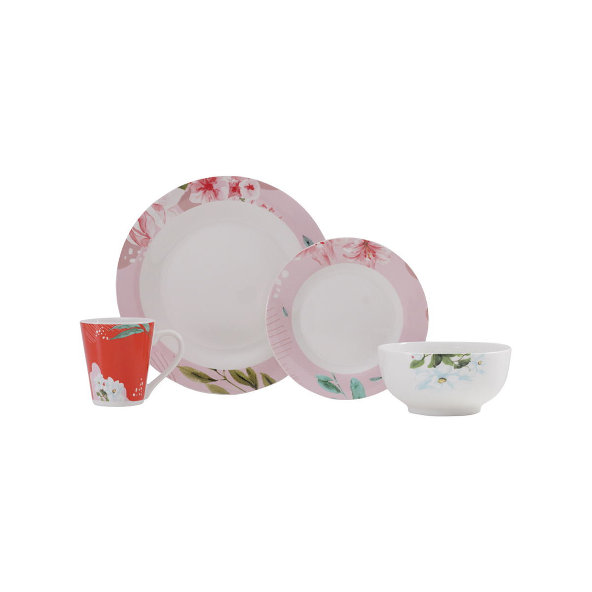 Foto 5 | Vajilla de Porcelana Crown Baccara Lory 16 Piezas