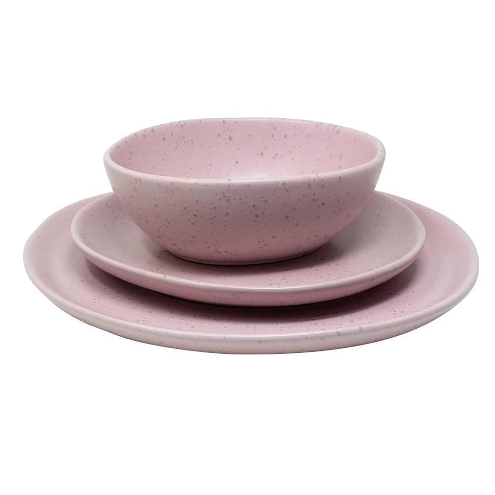 Foto 2 | Vajilla Ideën de Cerámica color Rosa 4 Piezas