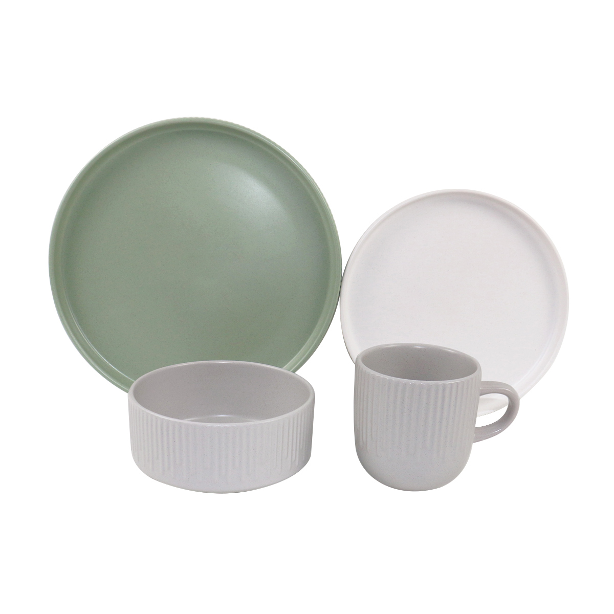 Vajilla de Ceramica Moderna para 4 Personas 16 Piezas