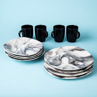 Foto 6 | Vajilla de Cerámica Santa Anita Colección Quartz Negra 12 Piezas