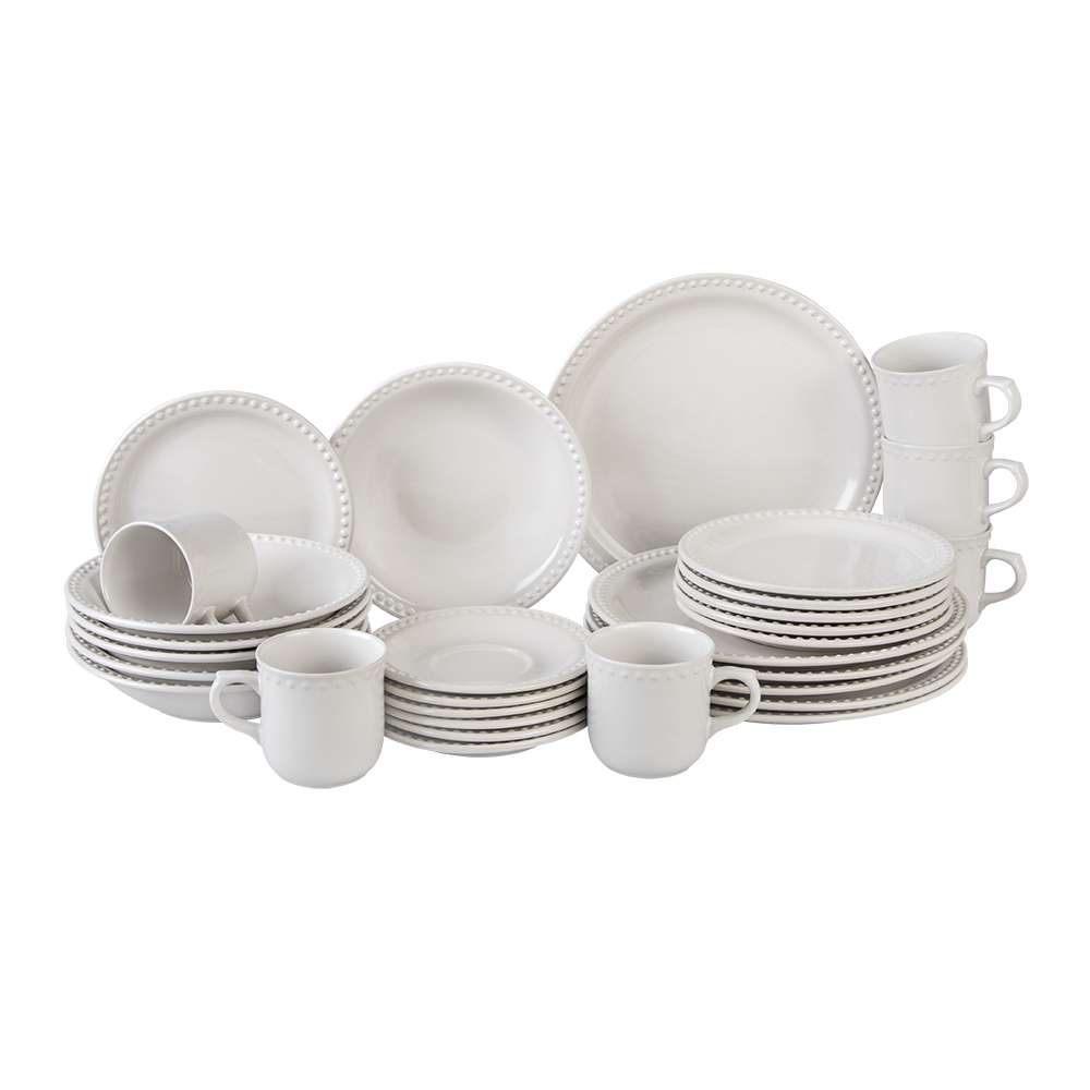 Foto 1 | Santa Anita Vajilla De Porcelana Mauve (blanco 30 Piezas)