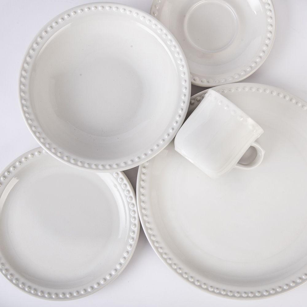 Foto 3 | Santa Anita Vajilla De Porcelana Mauve (blanco 30 Piezas)