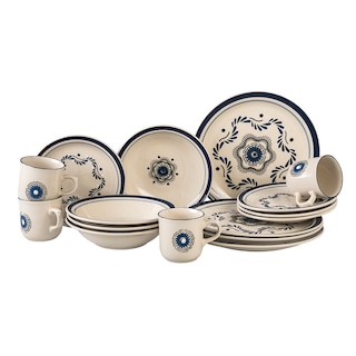 Foto 1 | Vajilla De Porcelana Santa Anita 16 Piezas Talavera Atlixco