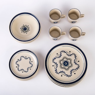Foto 5 | Vajilla De Porcelana Santa Anita 16 Piezas Talavera Atlixco