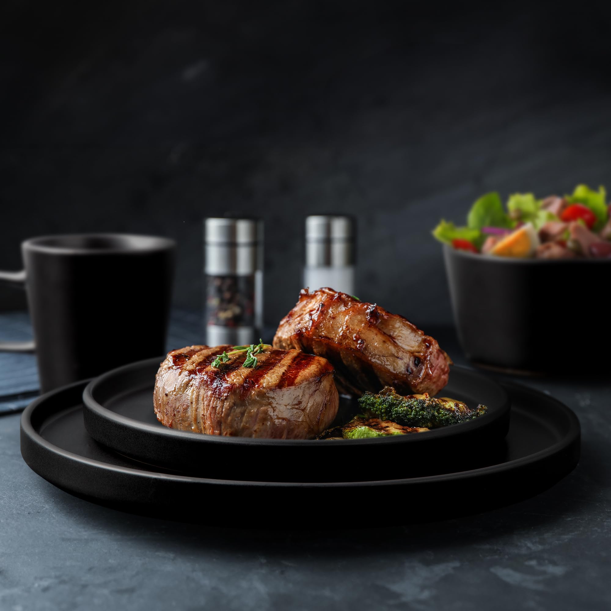 Foto 7 | Juego De Vajilla Zulay Kitchen Terra, 16 Piezas Para 4 Personas, Color Negro - Venta Internacional.