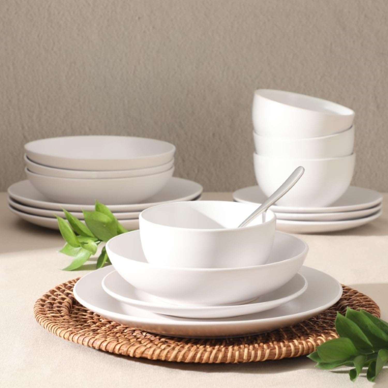 Foto 4 pulgar | Juego De Vajilla Gibson Home Queenslane, 16 Piezas, Color Blanco - Venta Internacional.