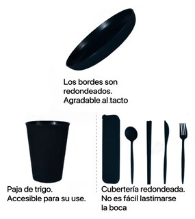 Foto 3 | Vajilla Xtellar Paja Trigo Negro