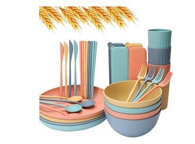 Foto 1 | Set Xtellar De Vajilla Paja Trigo 32 Pcs - Juego 8 Personas