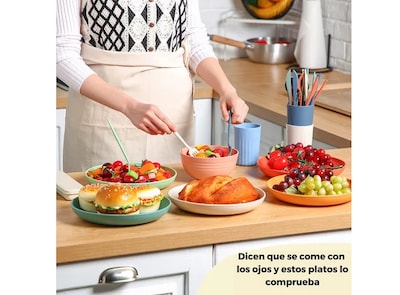 Foto 2 | Set Xtellar De Vajilla Paja Trigo 32 Pcs - Juego 8 Personas