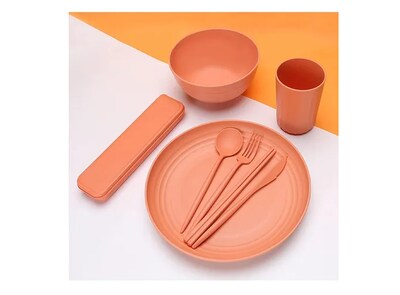 Foto 5 | Set Xtellar De Vajilla Paja Trigo 32 Pcs - Juego 8 Personas