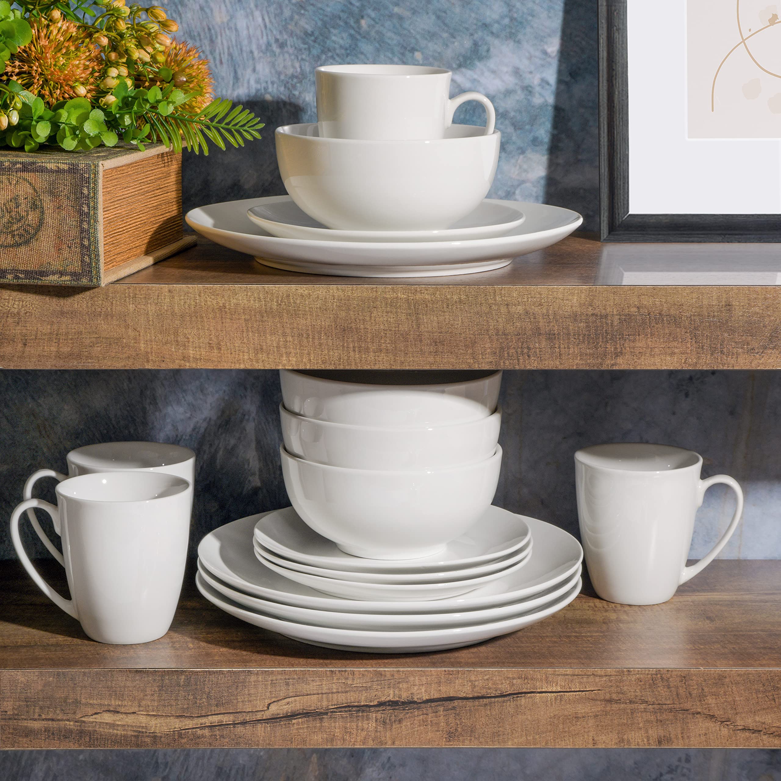 Foto 5 | Juego De Vajilla Gibson Home Zen Buffet De Porcelana, 16 Piezas, Blanco - Venta Internacional.