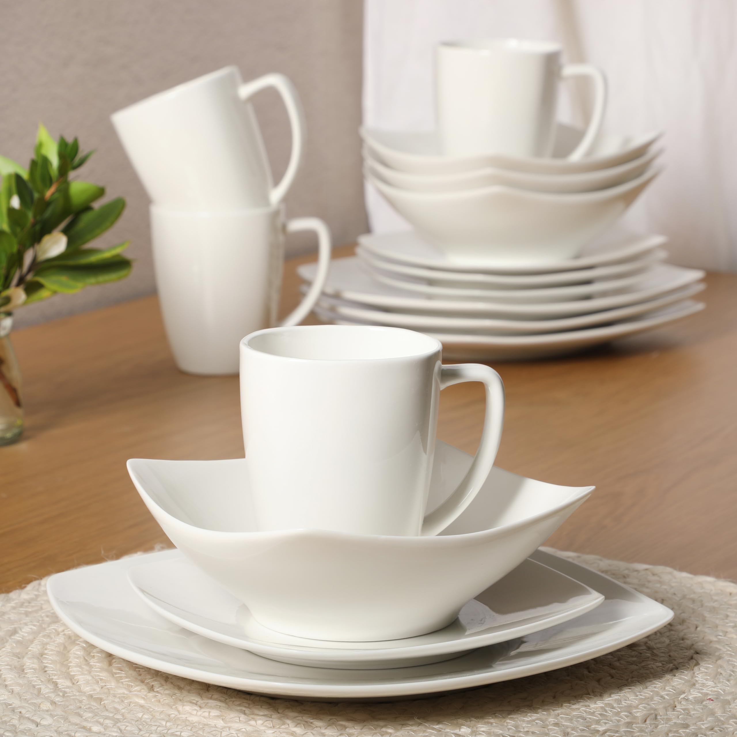 Foto 6 pulgar | Juego De Vajilla Gibson Home Zen Buffet De Porcelana, 16 Piezas, Blanco - Venta Internacional.