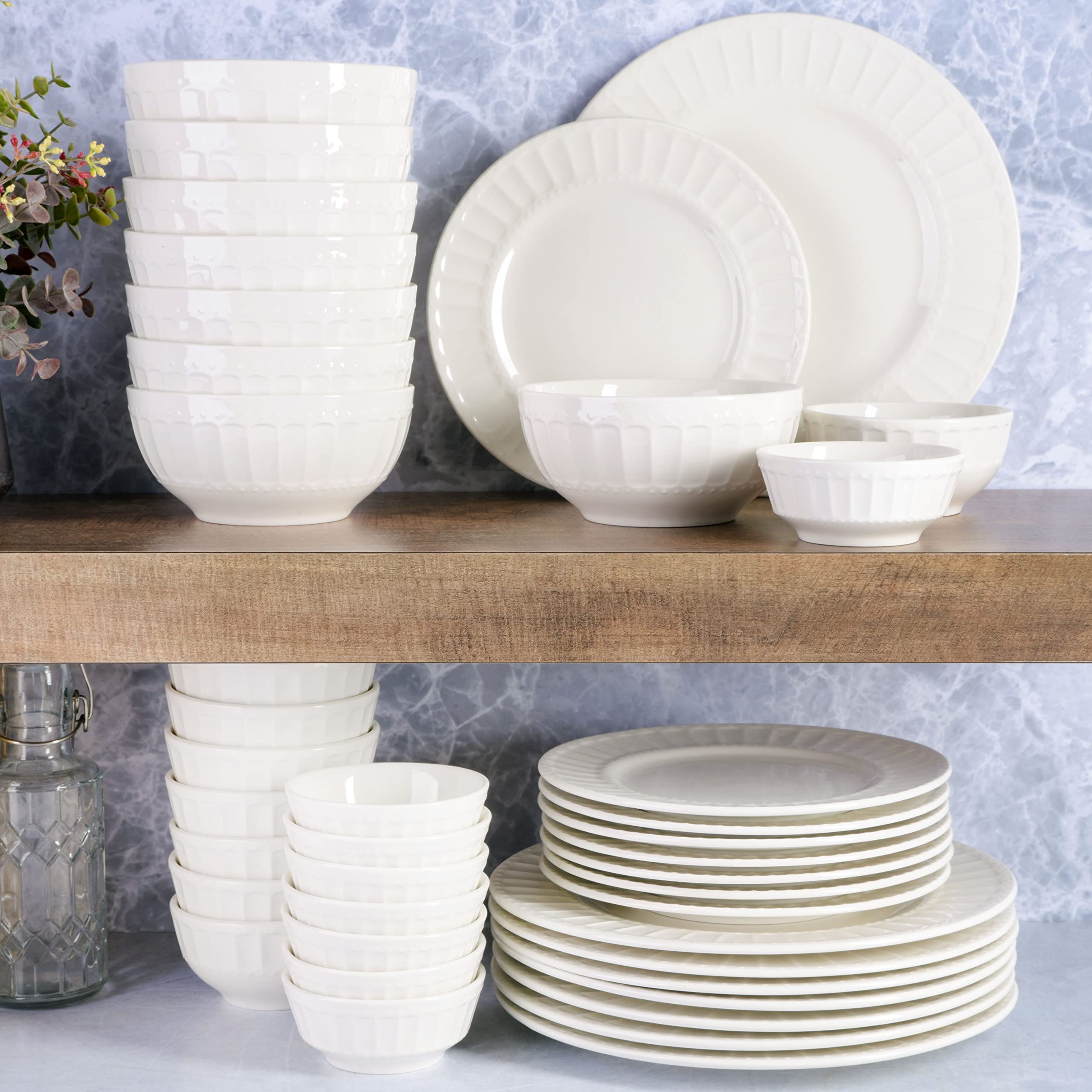Foto 6 pulgar | Juego De Vajilla Gibson Home Zen Buffet De Porcelana, 40 Piezas, Blanco - Venta Internacional.