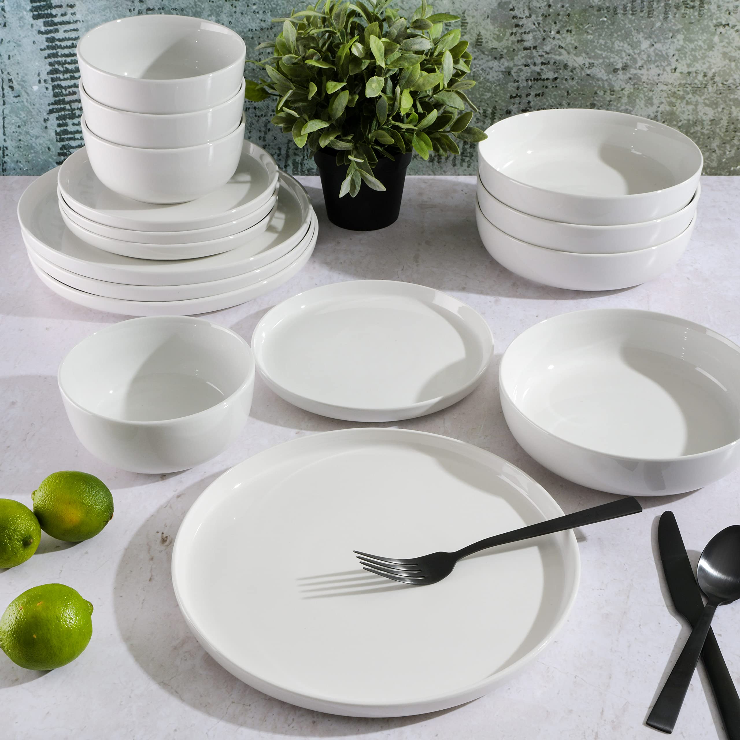 Foto 6 | Juego De Vajilla Gibson Home Oslo De Porcelana, 16 Piezas, Blanco - Venta Internacional.