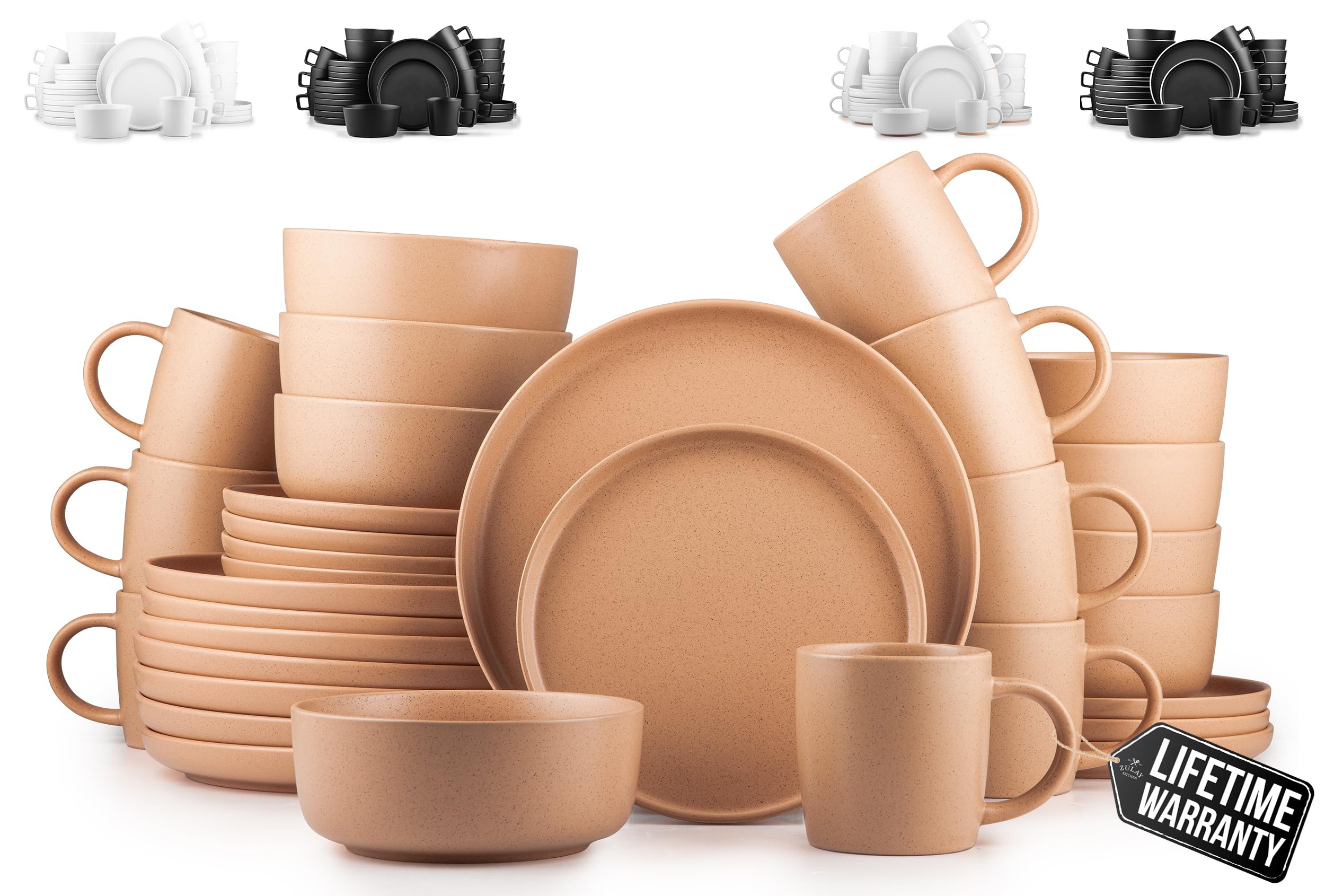 Foto 2 pulgar | Juego De Vajilla Zulay Kitchen Terra Stoneware 32 Piezas Terracota - Venta Internacional.
