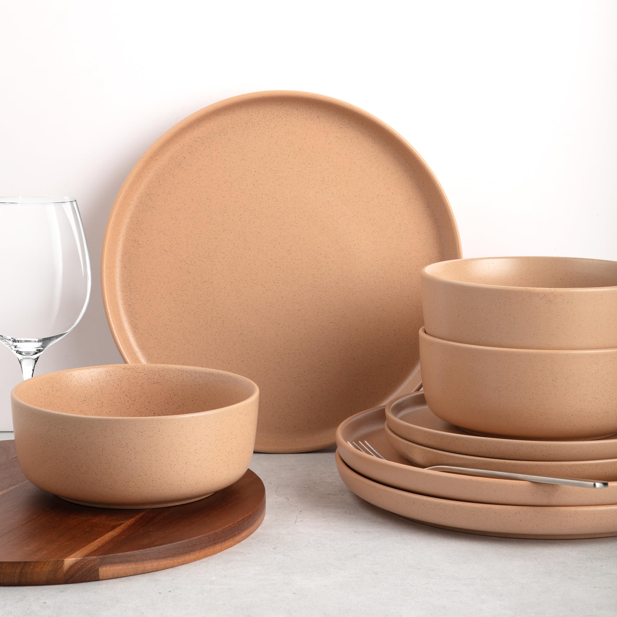 Foto 3 pulgar | Juego De Vajilla Zulay Kitchen Terra Stoneware 32 Piezas Terracota - Venta Internacional.