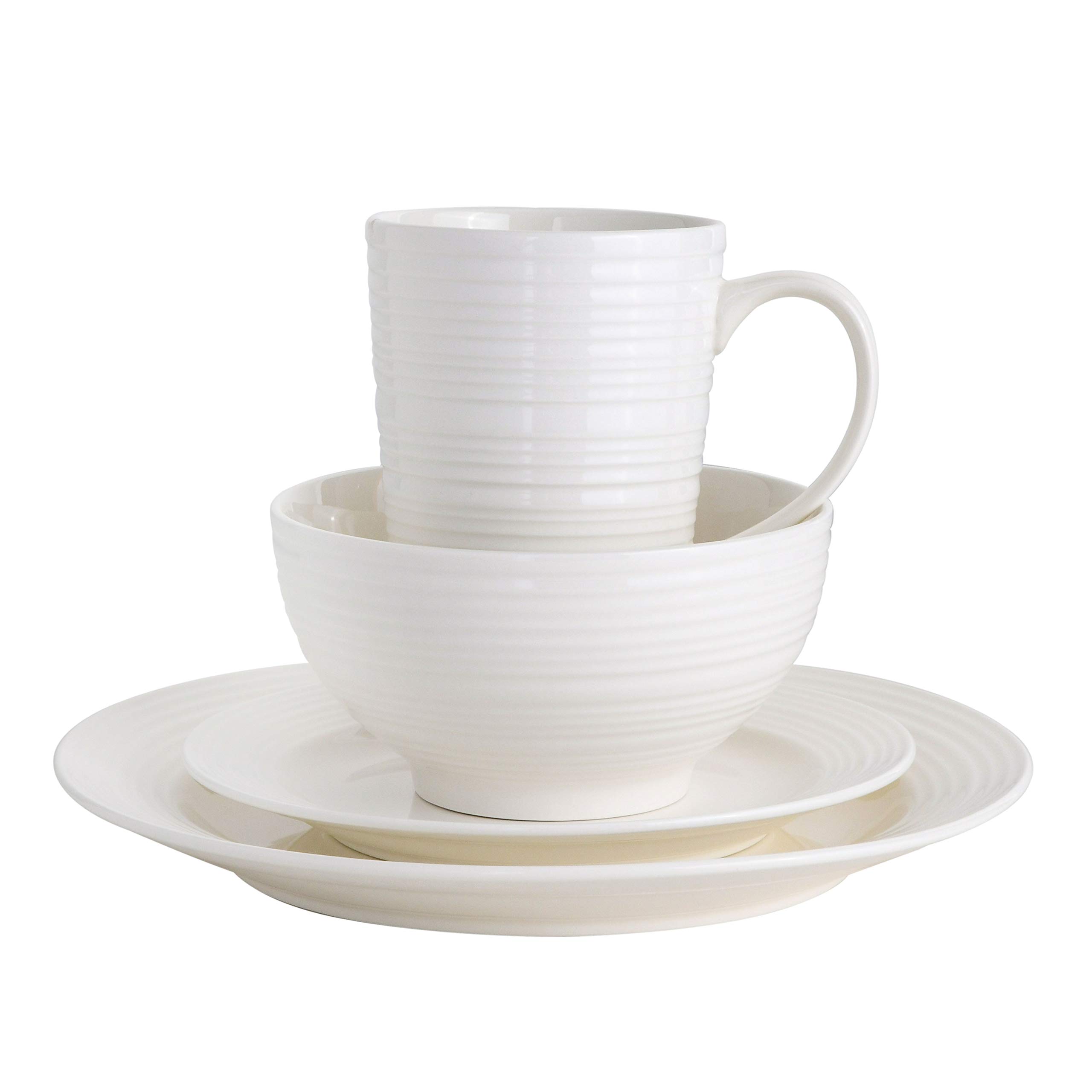 Foto 4 pulgar | Juego De Vajilla Gibson Home Amelia Court De 16 Piezas, Color Blanco - Venta Internacional.