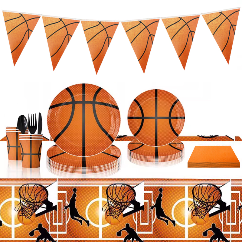 Foto 1 | Paquete Vajilla Desechable De Fiesta Basquetbol 25 Personas