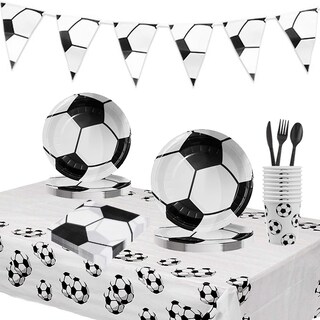 Foto 1 | Paquete Vajilla Desechable De Fiesta Futbol 25 Personas