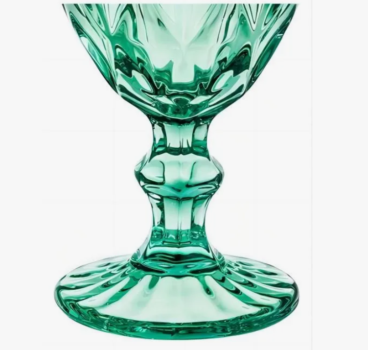 Foto 4 pulgar | 6 Pzs Copa Xtellar De Vino Cristal De Agua Grabado Vidriera Vintage