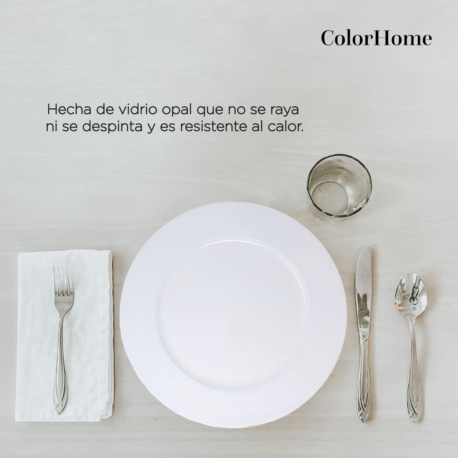 Foto 5 | Vajilla Opal Colorhome 24 piezas Redonda color Blanco