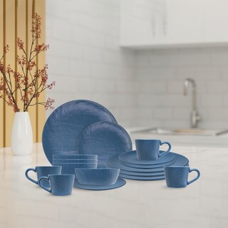 Foto 2 | Vajilla Denim Para 4 Personas - Ceramica Azul 16 Piezas